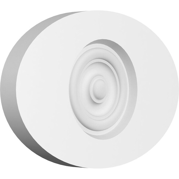 Ekena Millwork Standard Dalton Bullseye Rosette with Square Edge, 8"W x 5 1/4"H x 3/4"P ROSP080X053X075DAL02 - main